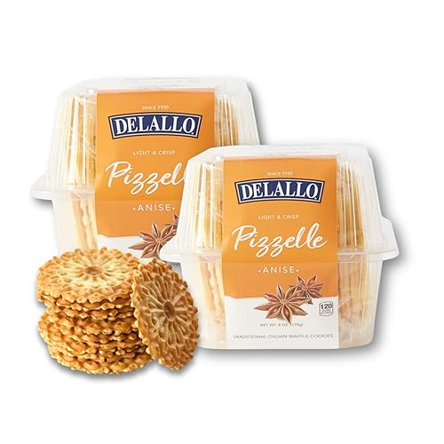 DeLallo Anís Pizzelle 6 oz 2 unidades