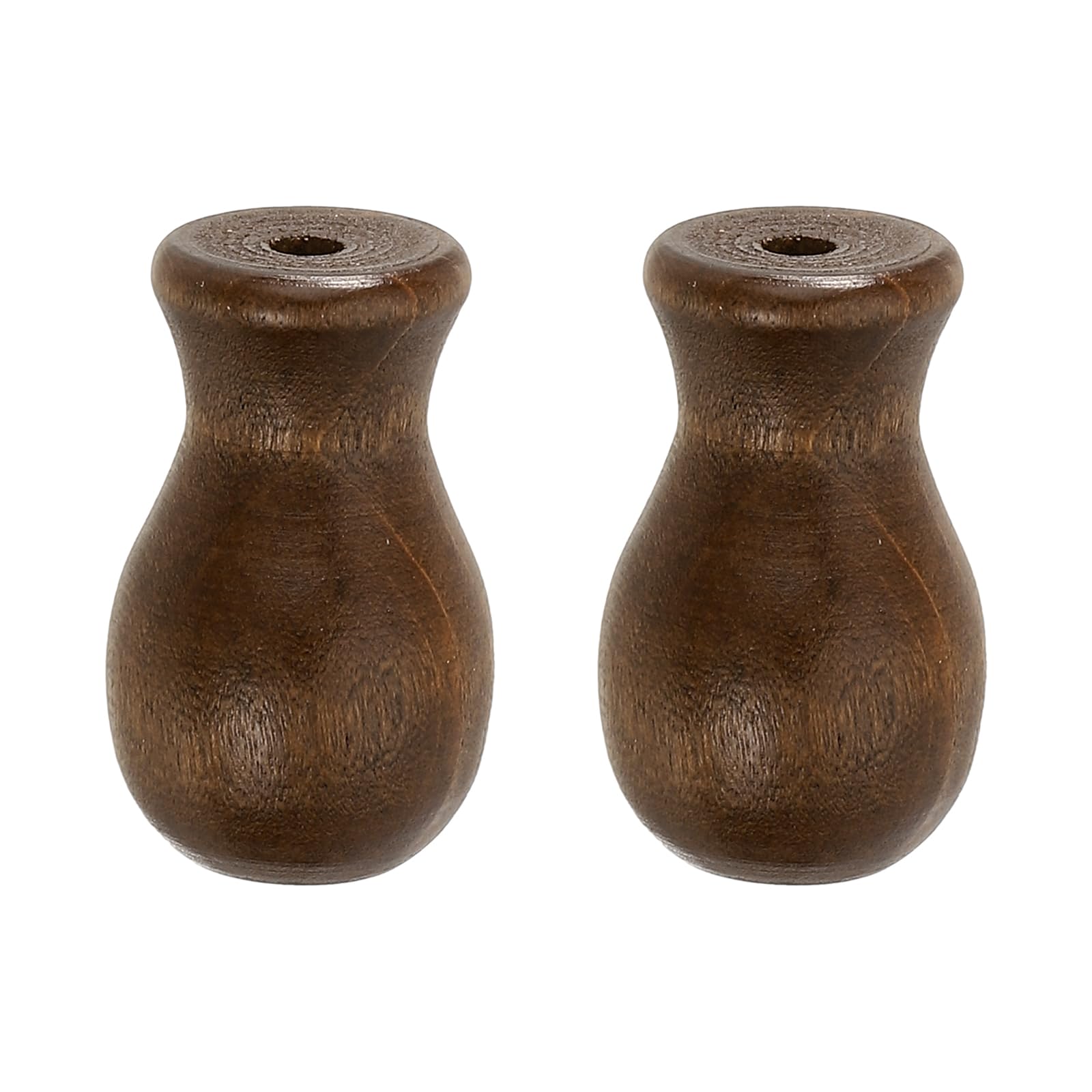 Pomos de cordón uxcell borlas de madera de 32 mm persianas ventana marrón tirador