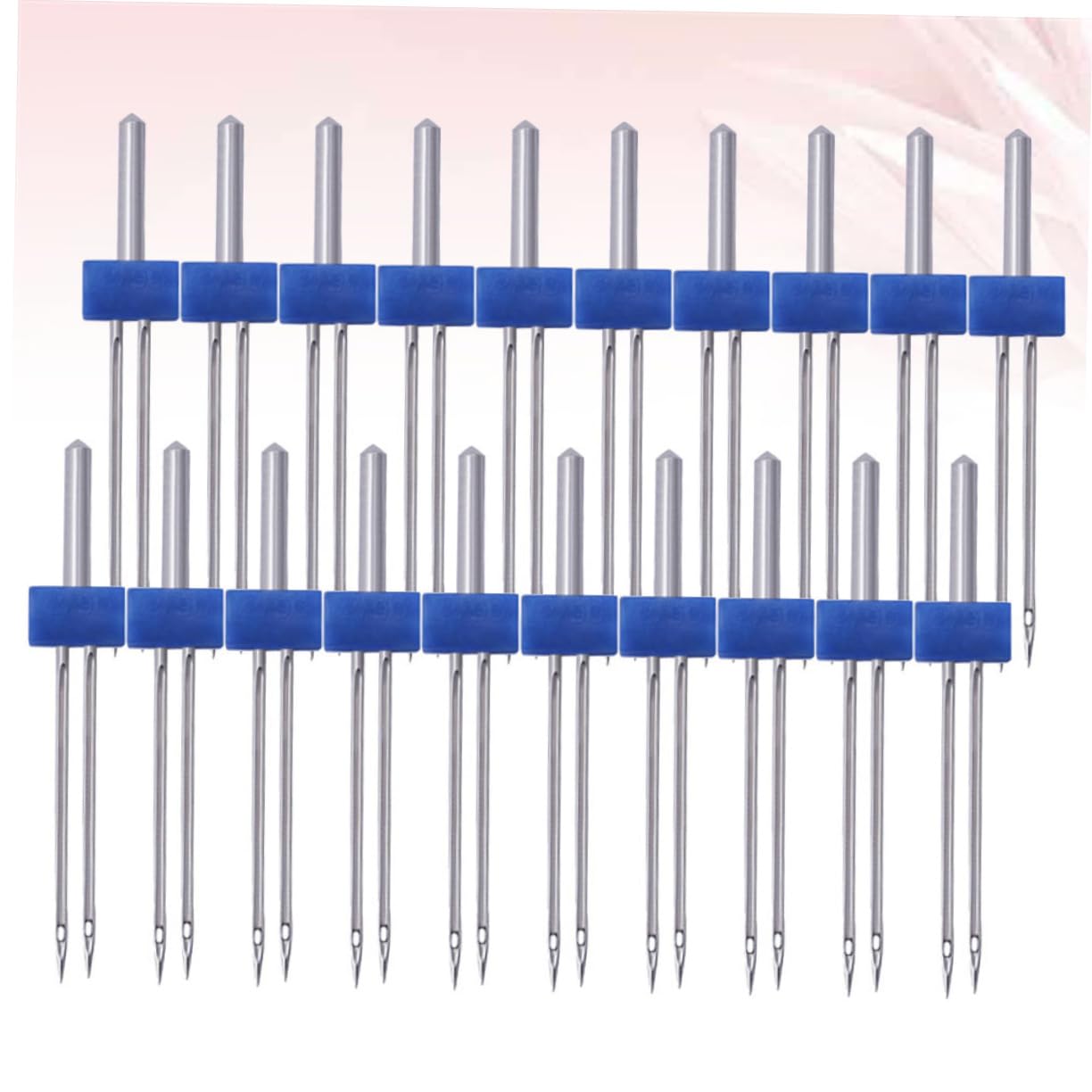 VILLFUL 100 Stück Zwillingsnadeln für Nähmaschine Metall 3mm Kompatibel mit Meisten Nähmaschinen für Vielseitige Näharbeiten
