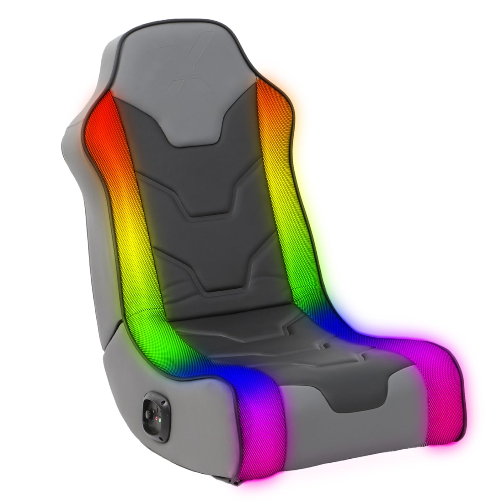 X-Rocker Cosmos RGB Floor Rocker - LED Gaming Chair for Comfortable & Immersive Gaming - Chair with Gaming System Compatibility & Easy Setup - Integrated Speakers & RGB Lighting