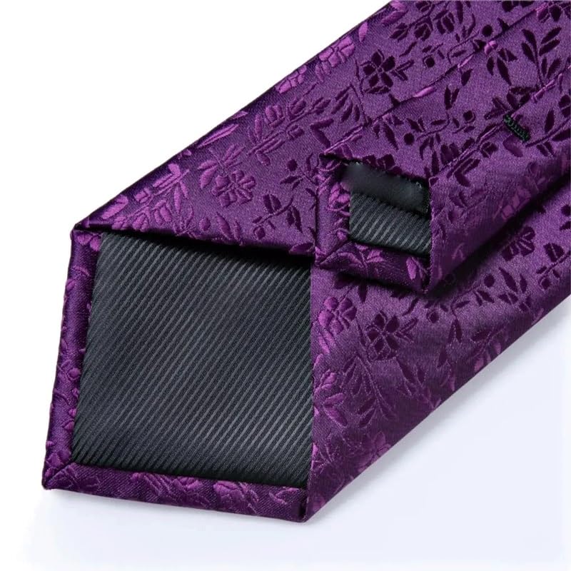 Corbata para hombre con diseño floral de seda miniatura 6
