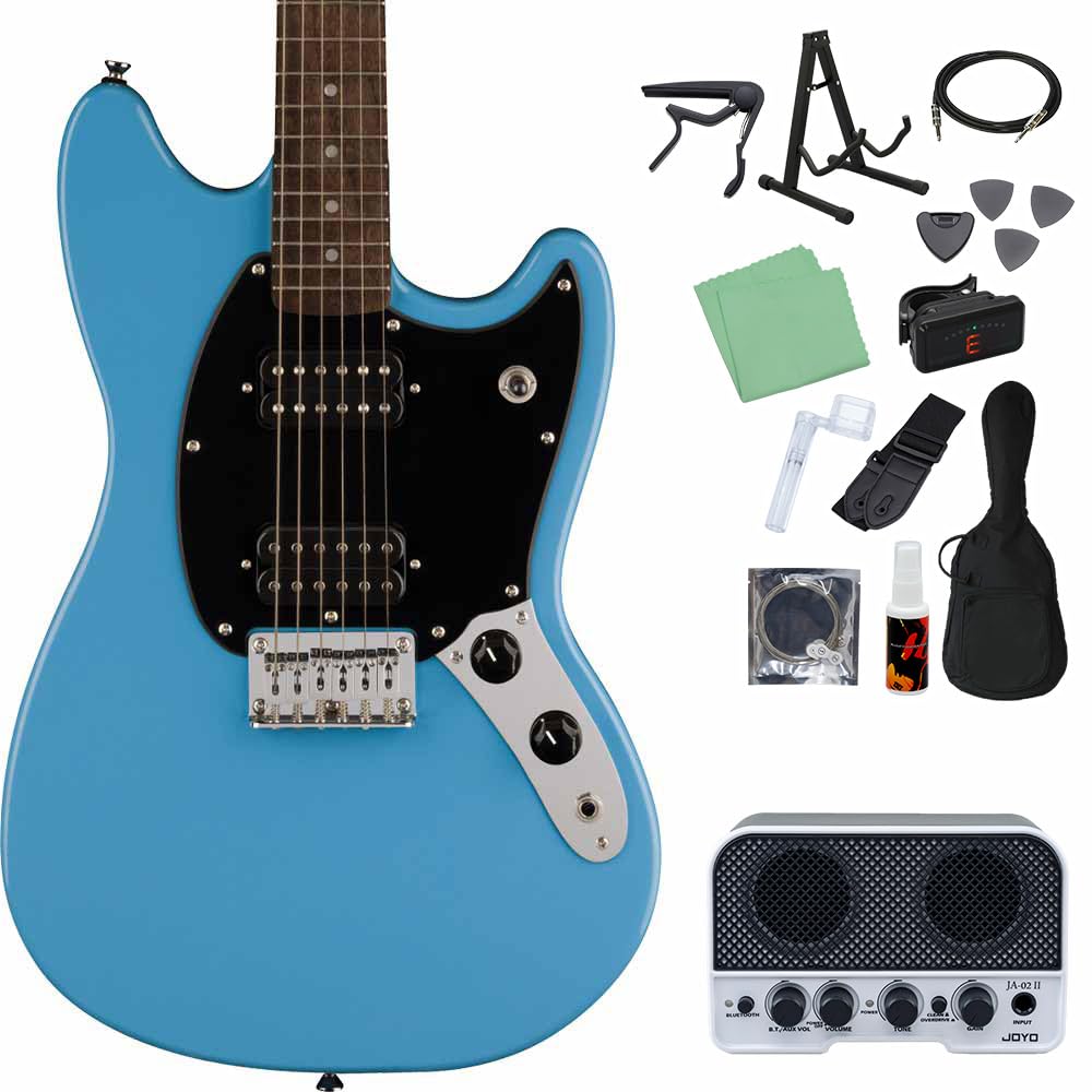 Amazon | Squier by Fender SONIC MUSTANG HH California Blue エレキ