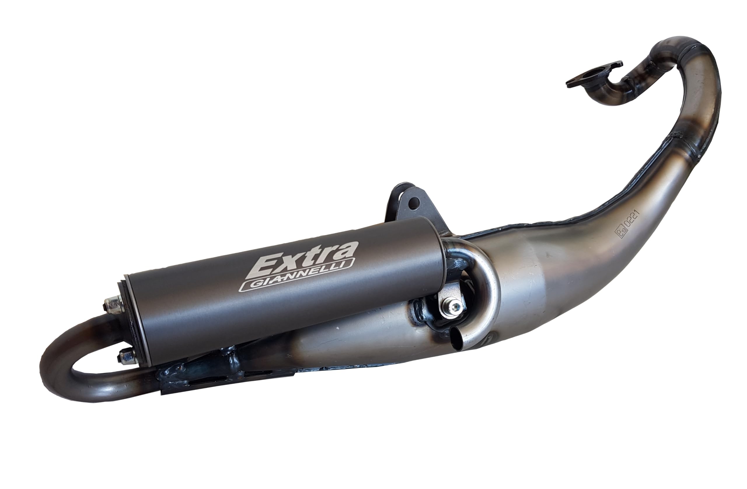 Marmitta Extra V2 Giannelli Per Scooter Malaguti F12 Phantom, Omologata, In Alluminio Anodizzato - Sostituzione Performance