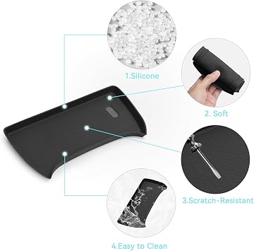 smabee Center Console Wireless Charging Protective Mat for Subaru Crosstrek/Impreza 2026 2025 2024 Silicone Pad Car Accessories Interior Black