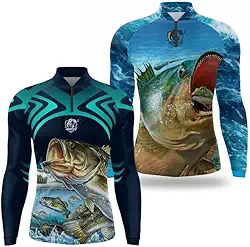 Kit 2 Camisa Camiseta Pesca Masculina Manga Longa Proteção UV 50 Pescaria Secagem rapida
