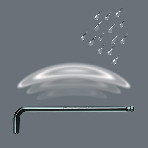 Miniatura 7 de Wera, juego de llaves en L 950 PKL/9 BM SB hexagonales, BlackLaser, llave hexagonal de punta redonda, 9 unidades