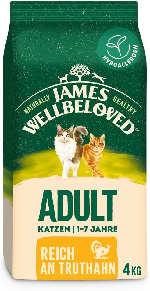 James WELLBELOVED 4 kg Katzen-Trockenfutter Truthahn