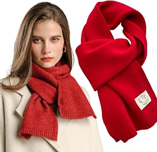 Bufanda de Mujer de Punto Suave, Cálida, Elegante y Sin Picor. Pañuelo de Invierno para Uso Diario. Disponible en 15 Colores Modernos y Versátiles.