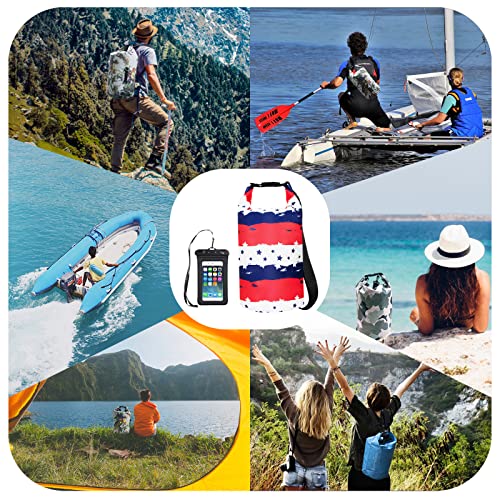 Image of OMGear Waterproof Dry Bag Backpack Phone Pouch 40L /30L /20L /10L /5L Floating Dry Sack for Kayaking Boating Outdoors Activities