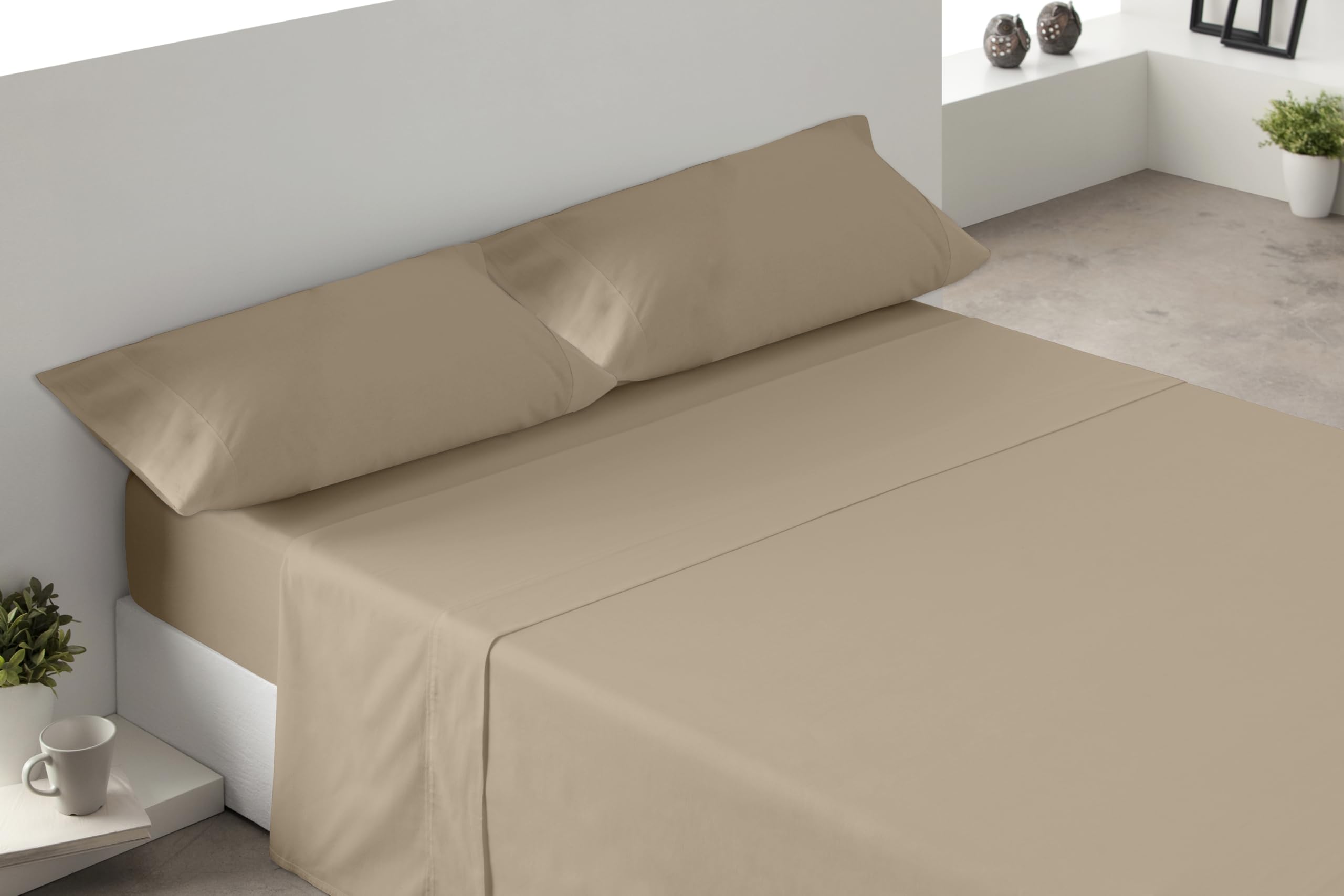 Degrees home - Premium - Juego de sabanas 135 x 200-4 Piezas - Sabana 135 x 200 - Sabana Bajera 135 x 200 Ajustable - 2 Fundas de Almohada de 70x50