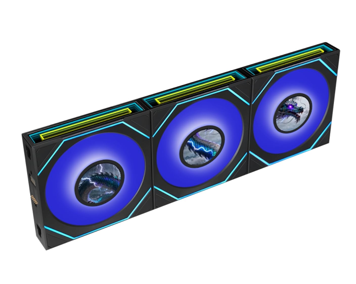 Lian Li UNI FAN SL-Infinity LCD 120mm ARGB PC Case Fan - Triple Pack with Controller - Black (12SLIND1F3B)-image-43