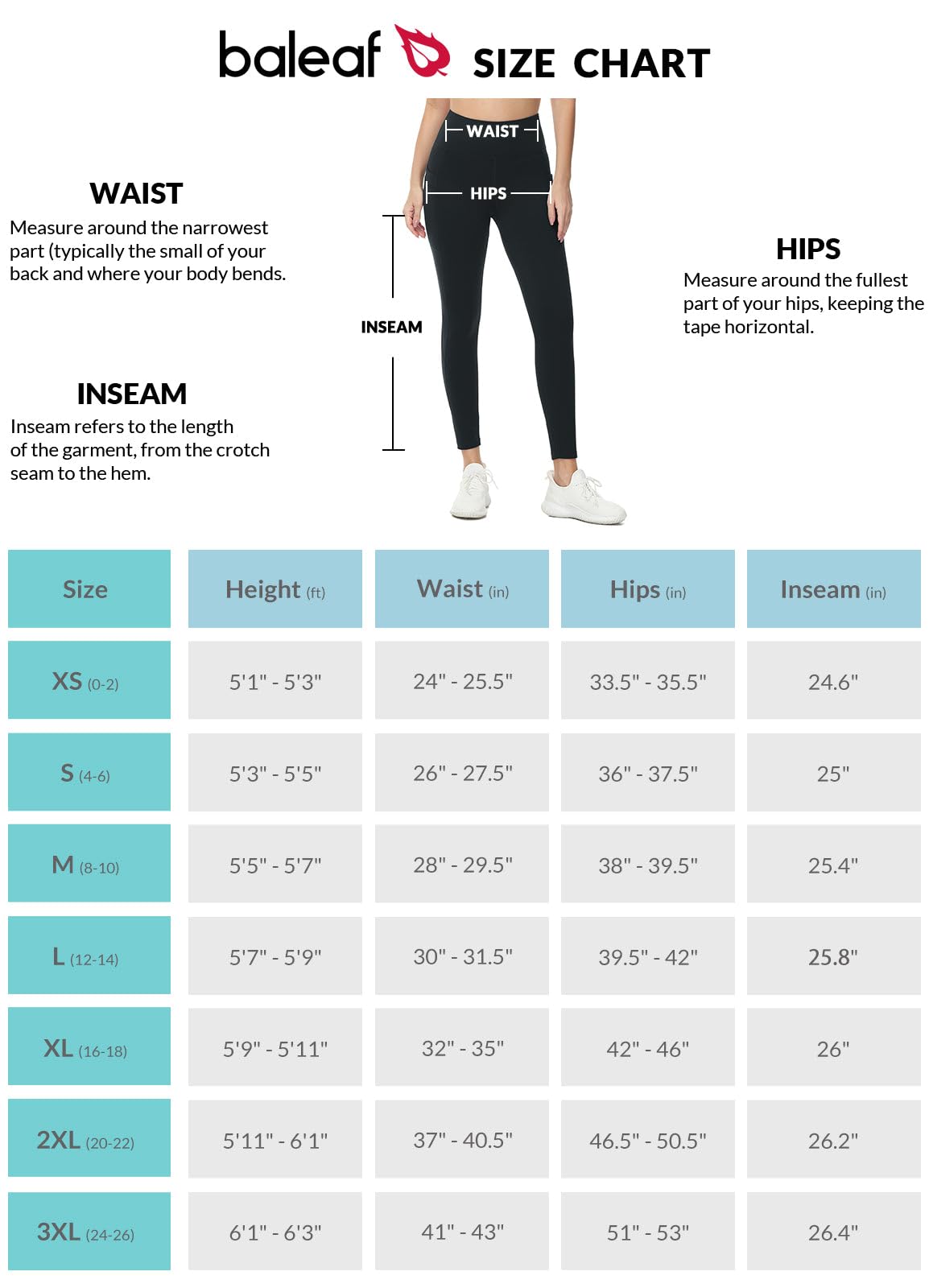 baleaf Leggins Termici Donna Impermeabile Vita Alta Pantaloni Invernali Sportivi Felpati Leggings Caldi Trekking con Tasche Nero 3XL