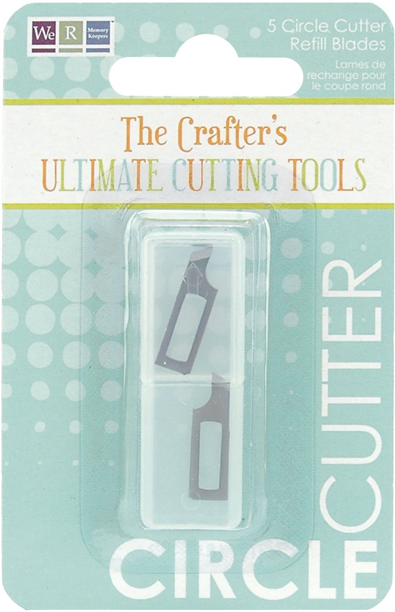 We R Memory Keepers Silver Magnetic Circle Cutter Refill Blades, Pack Of 5