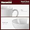 HomeVss Bone China Dinnerware Set, Embossed Pearl Design, 40 Piece Dinnerware Set