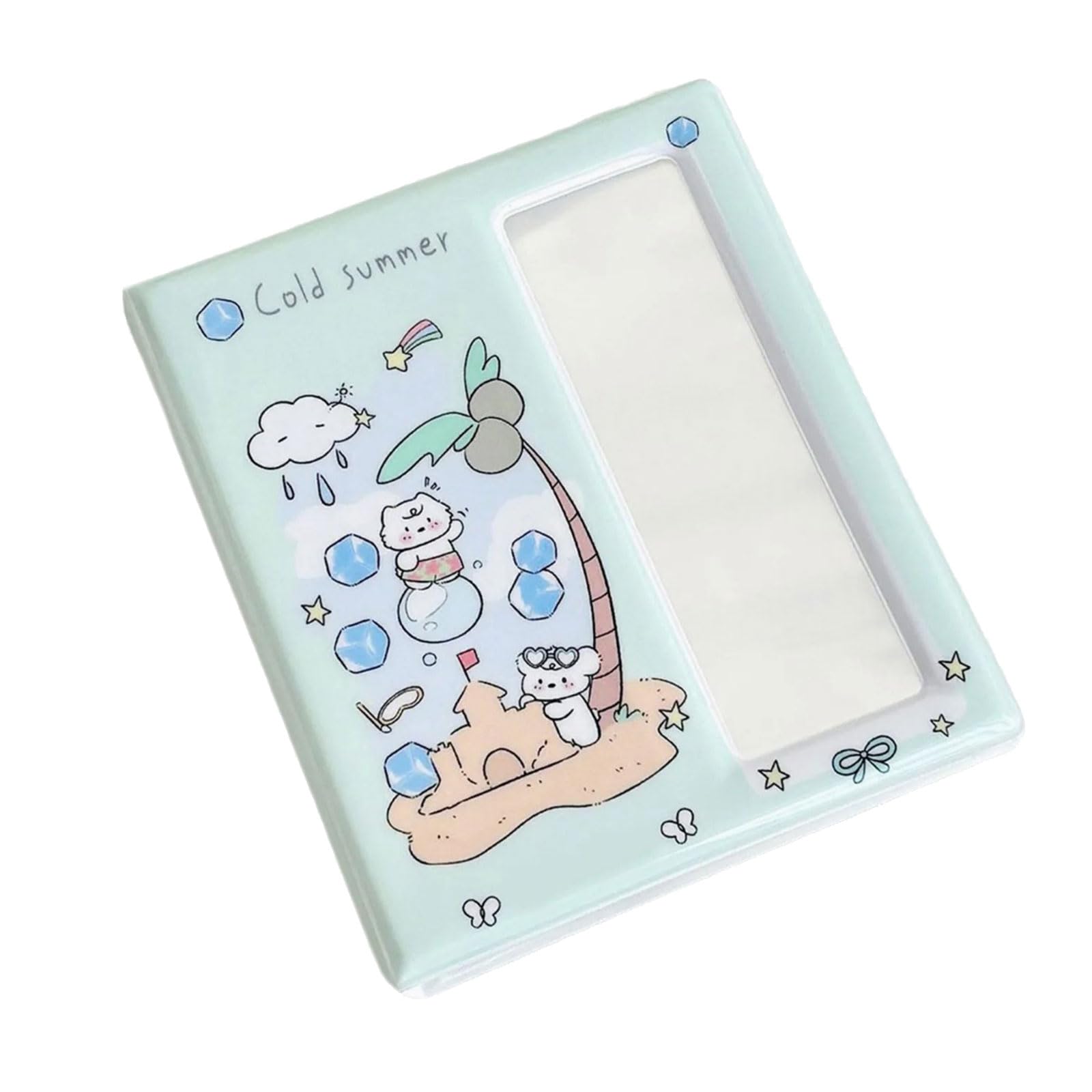 Tsophreniq Cartoon Card Album for Fan Large Capacity Photo Strips Organizers Photo Collecting Book for Concerts and Travel Memory Card Binder