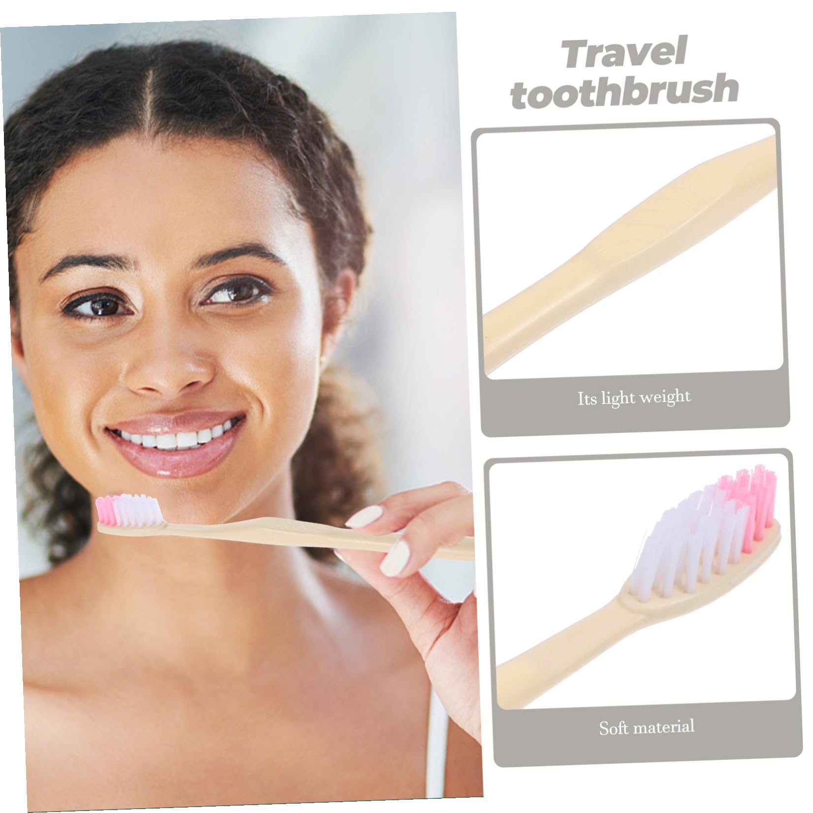 POPETPOP Spazzolini da Denti Usa e Getta Singolarmente Confezionati 100 Pezzi con Dentifricio Stili in Portatile Set da Viaggio per Hotel e Outing