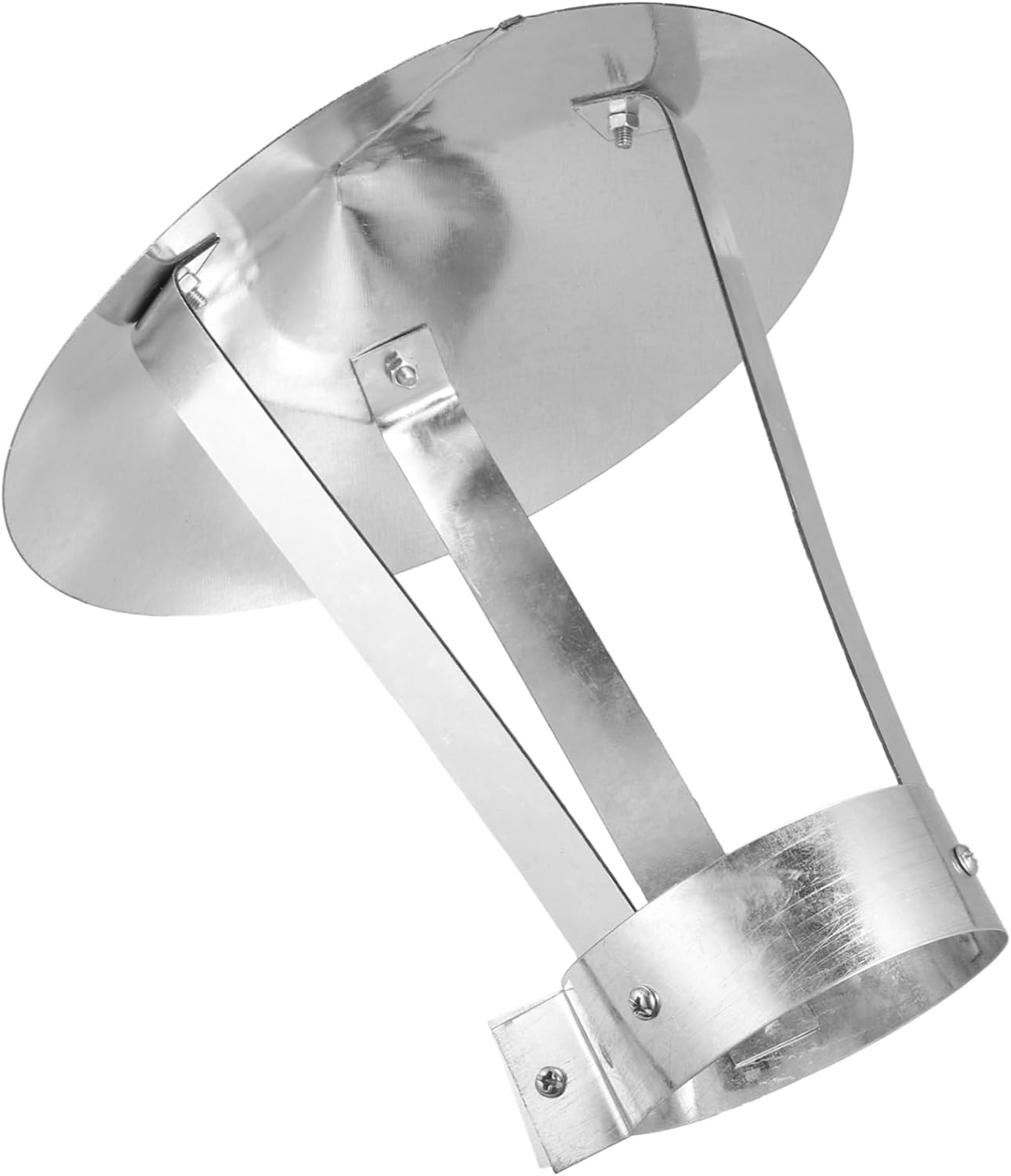 Rainproof Chimney Flue Cover Galvanized Metal Chimney Cap Ventilation for Outdoor Use Fits Most Smokestacks Sturdy Weatherproof Design