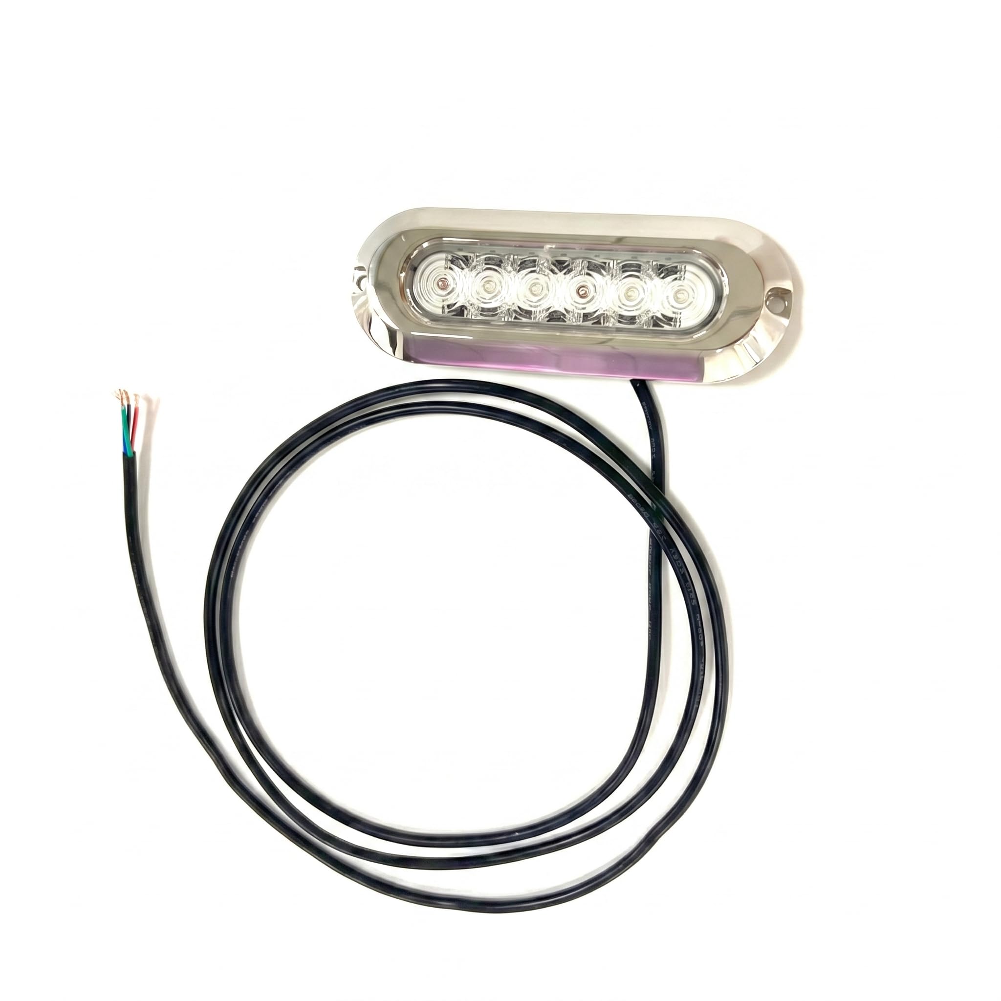 BARCELONA LED RGB Unterwasser LED Strahler 30W 12V IP68 für Boote, marine Edelstahl AISI 316L, wasserdichter nautischer Scheinwerfer, Poolbeleuchtung multicolor Unterwasserlicht