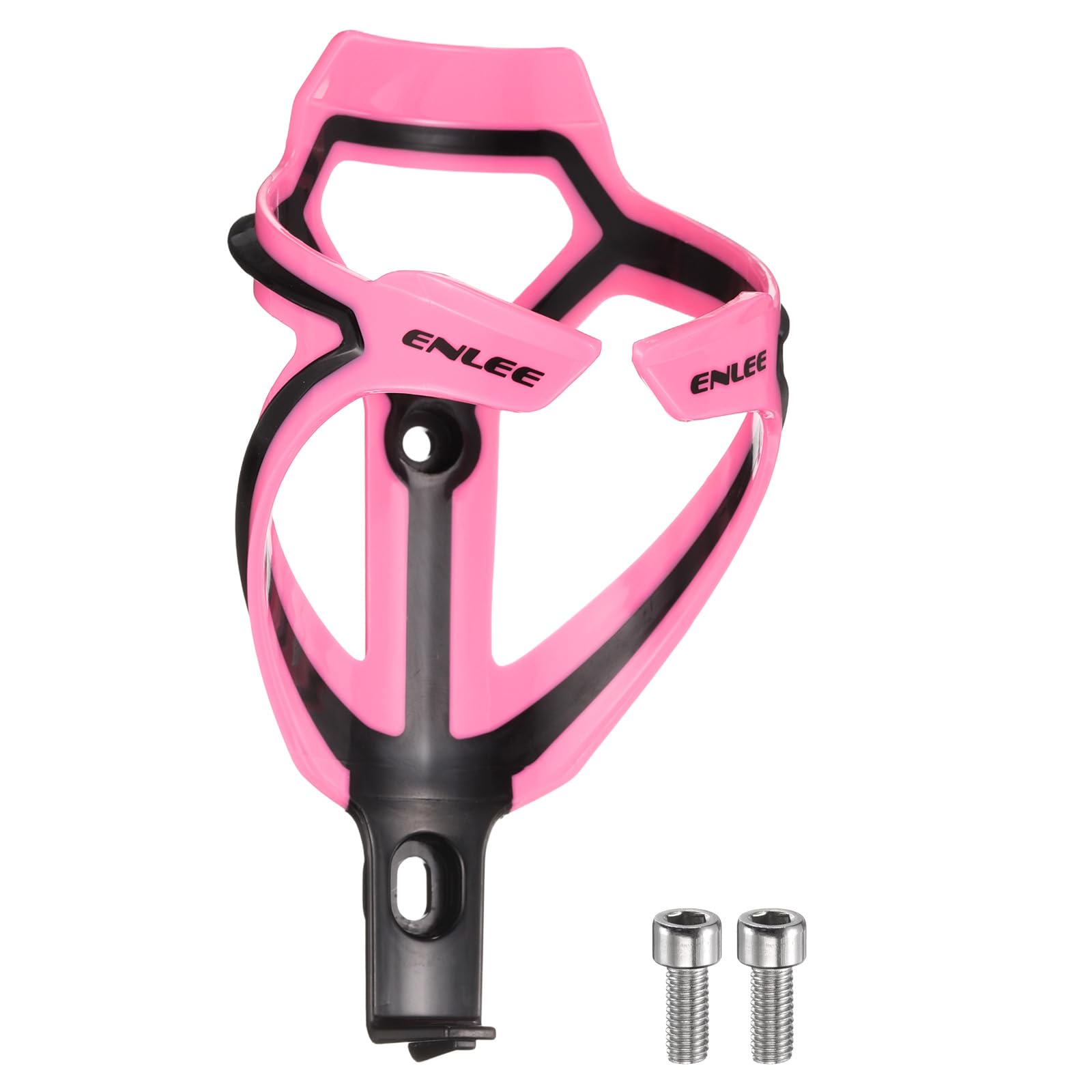 sourcing map Bicycle Water Bottle Holder Lightweight Bike Bottle Cages Cycling Cup Holder for MTB Road Gravel, Pink