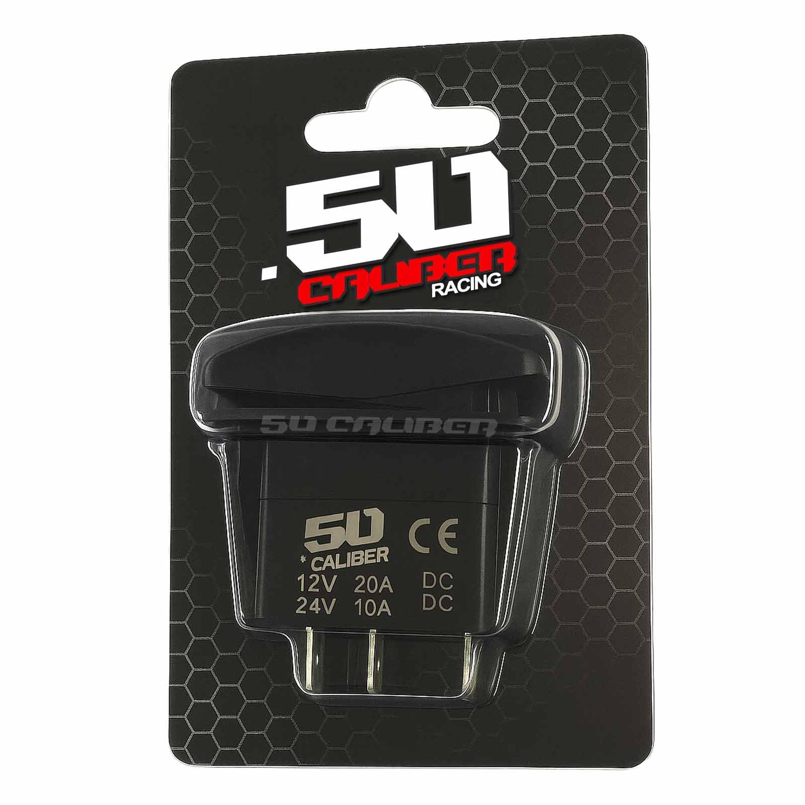 Racing Rocker Switch 50 Caliber - 12V ON/OFF LED Backlit Waterproof For ...
