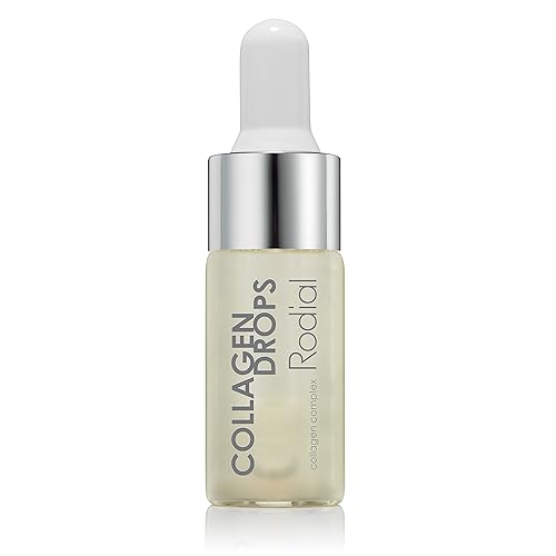 Rodial Colágeno 30% Booster Drops Deluxe 0.3 fl oz, suero de colágeno para rejuvenecer y mejorar la elasticidad de la piel, ácido hialurónico para