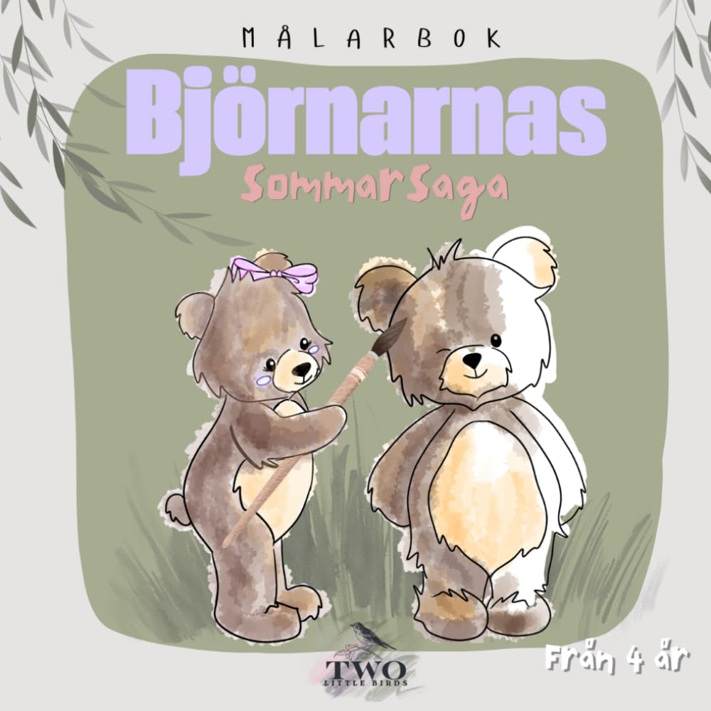 Björnarnas Sommarsaga: Målarbok För Barn (Handgjord)