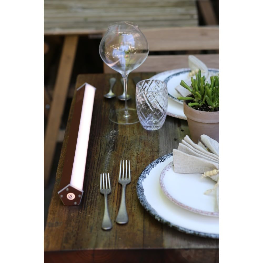 Ołówek - Zafferano, średni, przenośny i ładowalny, Ip65, ściemniacz, wysokość 98 cm, Corten