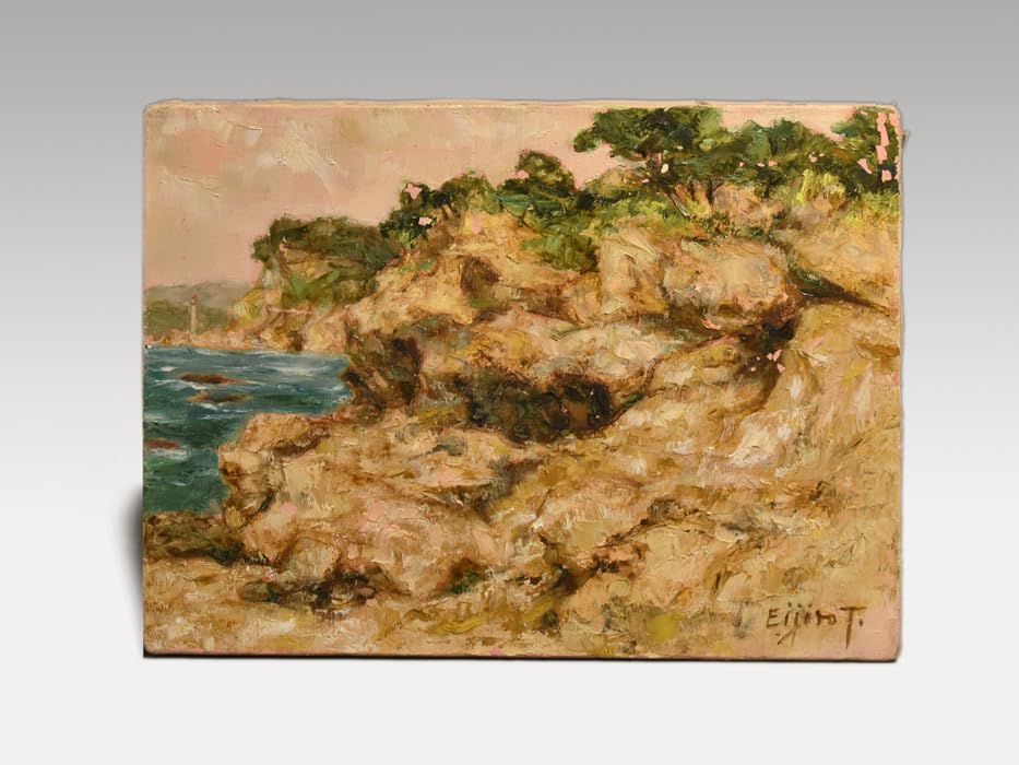 田辺栄次郎　油彩　日動画廊 Amazon.co.jp: 真作田辺栄次郎 油絵4号 生命感あふれる風景画