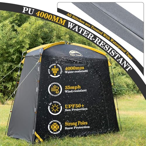 Image of Happy Travel Bike Storage Shed Tent, Waterproof Portable Bicycle Cover Shed