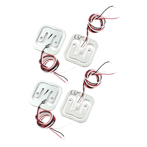 uxcell 4 sensores de pesaje electrónico de 4 x 11.0 lbs de 3 alambres de 3 cables para báscula de cocina, báscula de baño de cuerpo humano, báscula