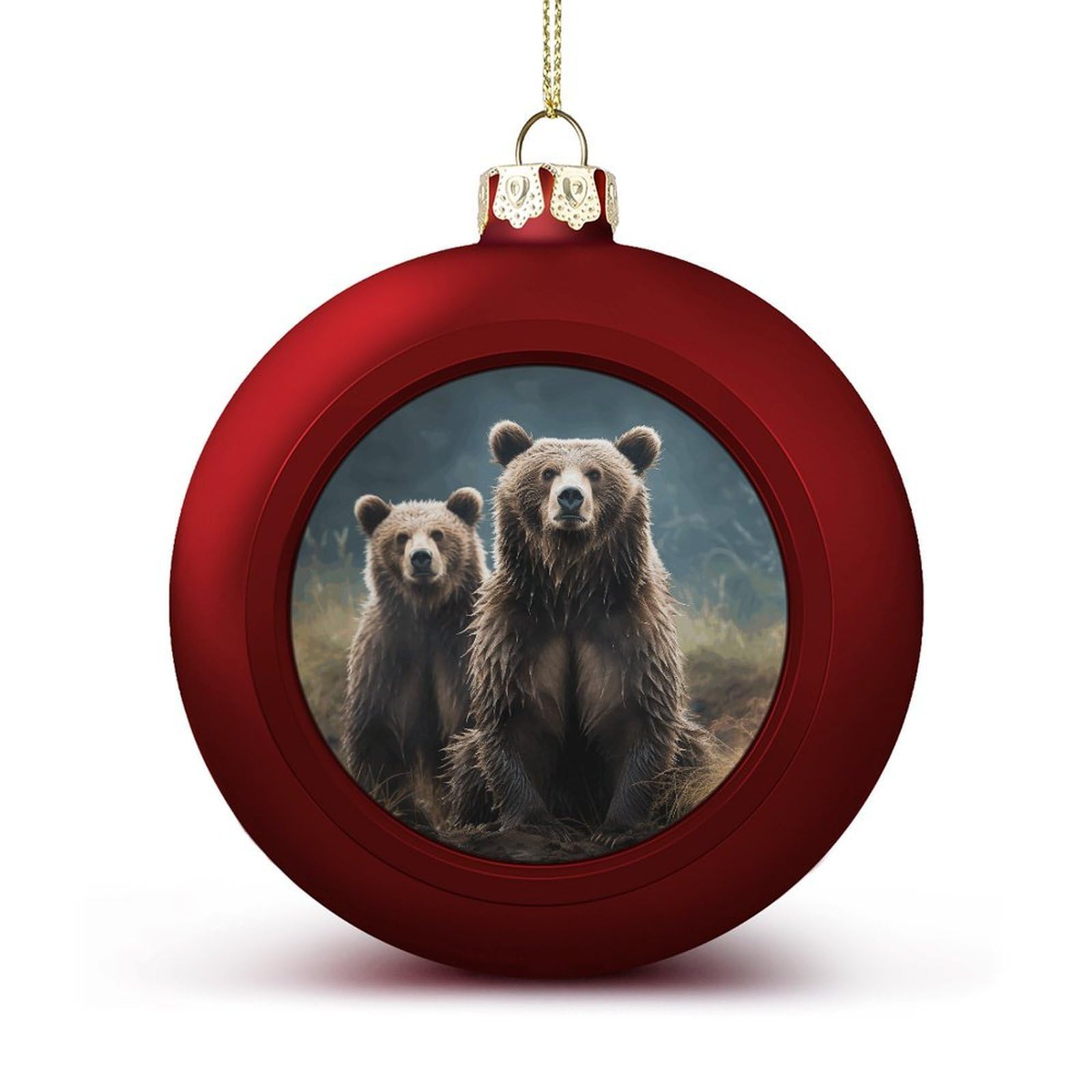 Boule de Noël ours incassable pour décoration de sapin festive