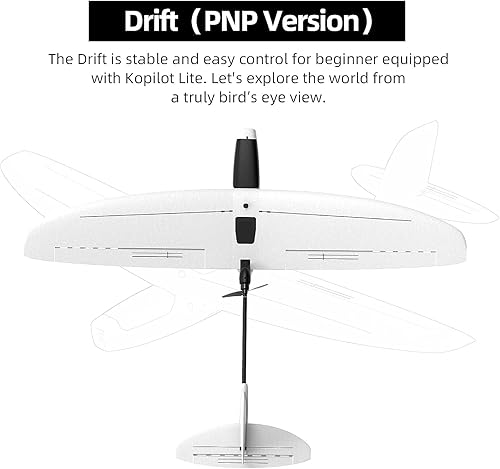 Miniatura 2 de ZOHD Drift FPV Avión de entrada FPV Drone RC para adultos con envergadura de 34.252 in, avión RC fácil de controlar para principiantes (versión PNP,