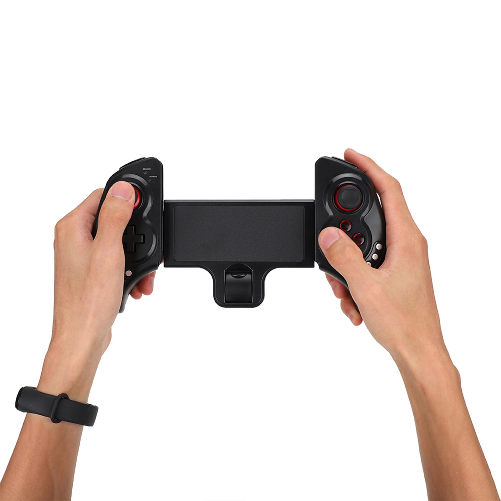 Omquot Gamepad per Controller con Maniglia di Gioco Flessibile in ABS per Computer Tablet, Staffa Flessibile di Grandi Dimensioni, Trasmissione Wireless BT 5.0, Adatto per gli Appassionati di Giochi