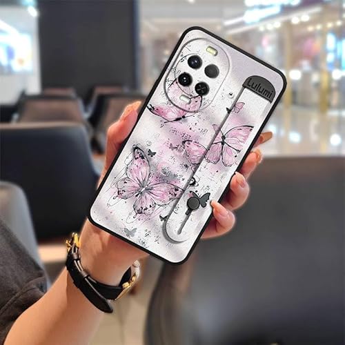 Phone Case Compatible with Huawei Nova15, Kickstand Wrist Strap Design Sleeve Waterproof personality Back Cover Cell phone cover