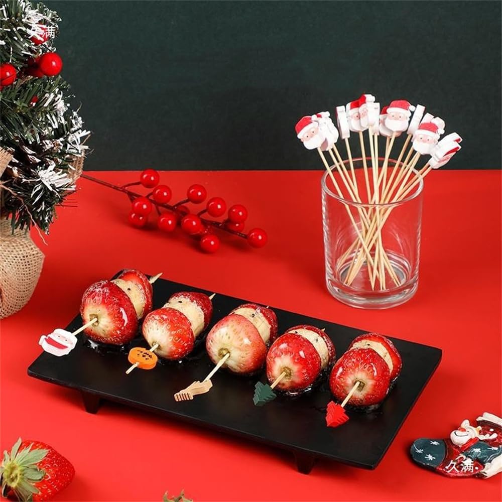 Amazon.co.jp: SITEDAN クリスマス カクテルピック フルーツピック 100