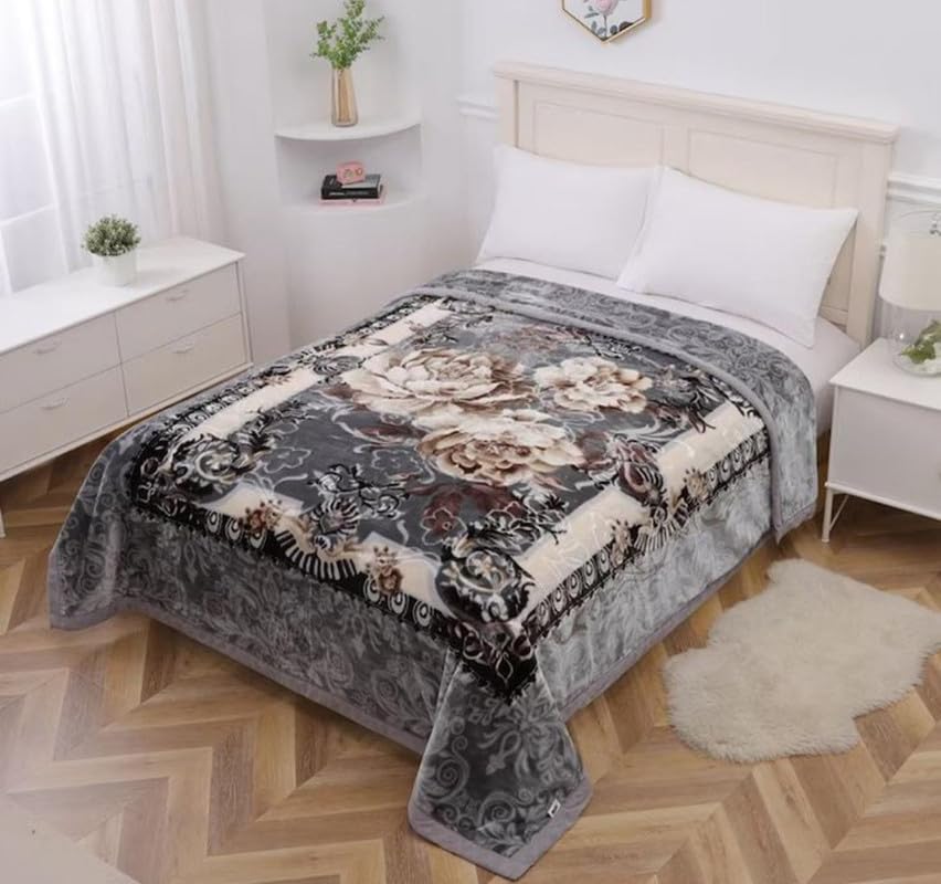 Elstone Home Super Soft Single Bed Blankets for Heavy Winter Pack of 1-Multicolor#06