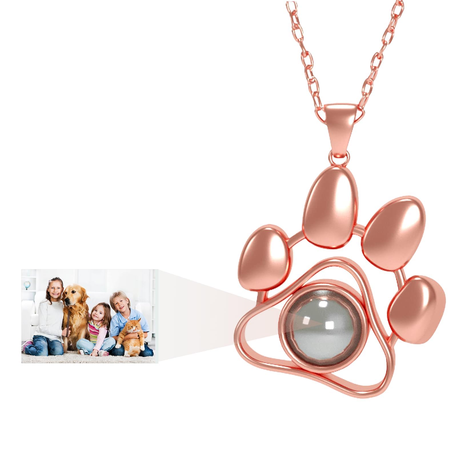 Collar con foto de plata de ley 925, collar de proyección personalizado con imagen en el interior, joyería personalizada, colgante de corazón, regalo para mujeres, madres, niñas, esposa,