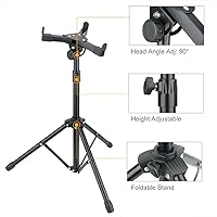 Vista 5 de EX Juego de tambor electrónico de práctica, almohadilla de práctica digital 2 en 1 con metrónomo LCD, soporte, bolsa y baquetas, juego