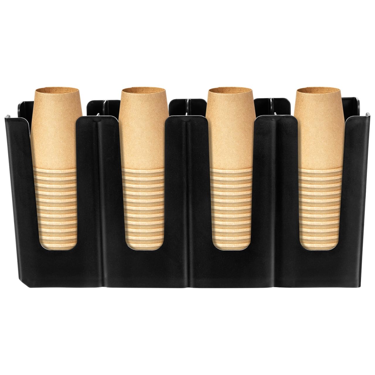 Operitacx Support De Gobelet En Plastique Réglable Pliable Avec 4 Compartiments Pour Comptoir Café Et Magasin De Thé - Porte-Gobelet Jetable Facile À Nettoyer Et Stable