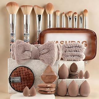 Juego de 31 brochas de maquillaje, juego de h...