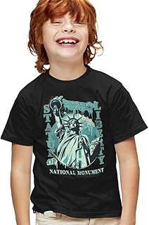 Statue of Liberty National Monument New York City Kids T Shirt for Youth Toddler Boys and Girls