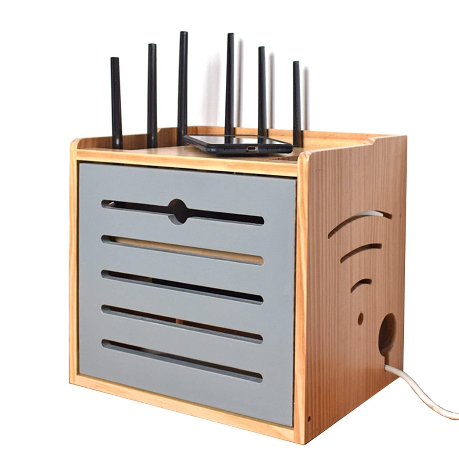 Routeur WiFi et câbles : boîte de rangement murale pour masquer la multiprise