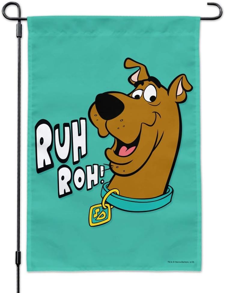 LJB Scooby-Doo Ruh Roh Garden Yard Flag 27.6"x40.1"