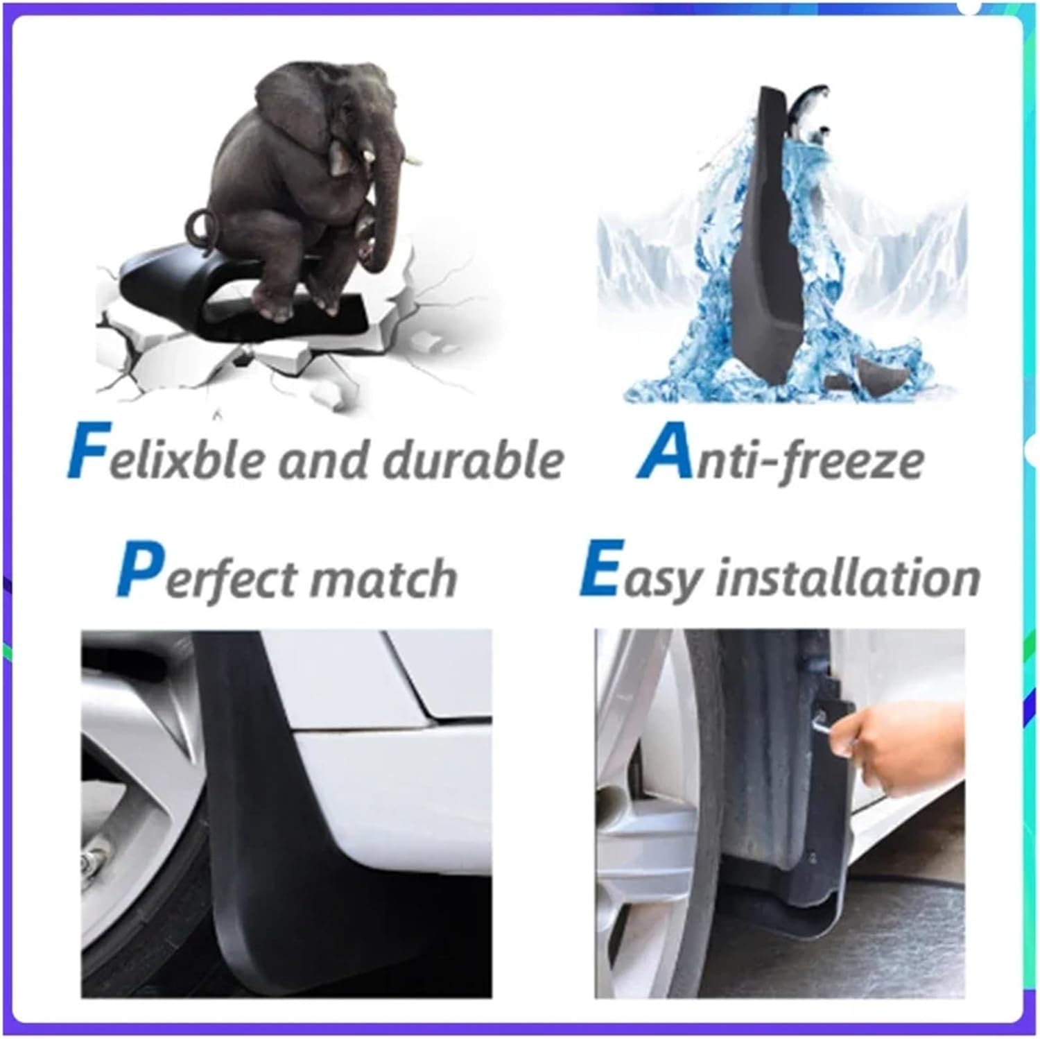 4PCS Car Mud Flaps ，Compatible With Nissan Note E12 2014~2018 ，Compatible With Versa Mudguard Splash Guard Fender Mudflap Auto Accessories 2015-2018(2014-2016)