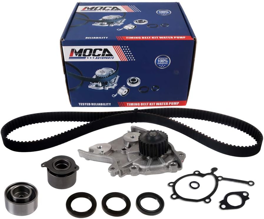 MOCA Timing Belt Kit Water Pump Compatible with 1995-1999 for Kia Sportage 2.0L L4 1998CC 122CU DOHC FE