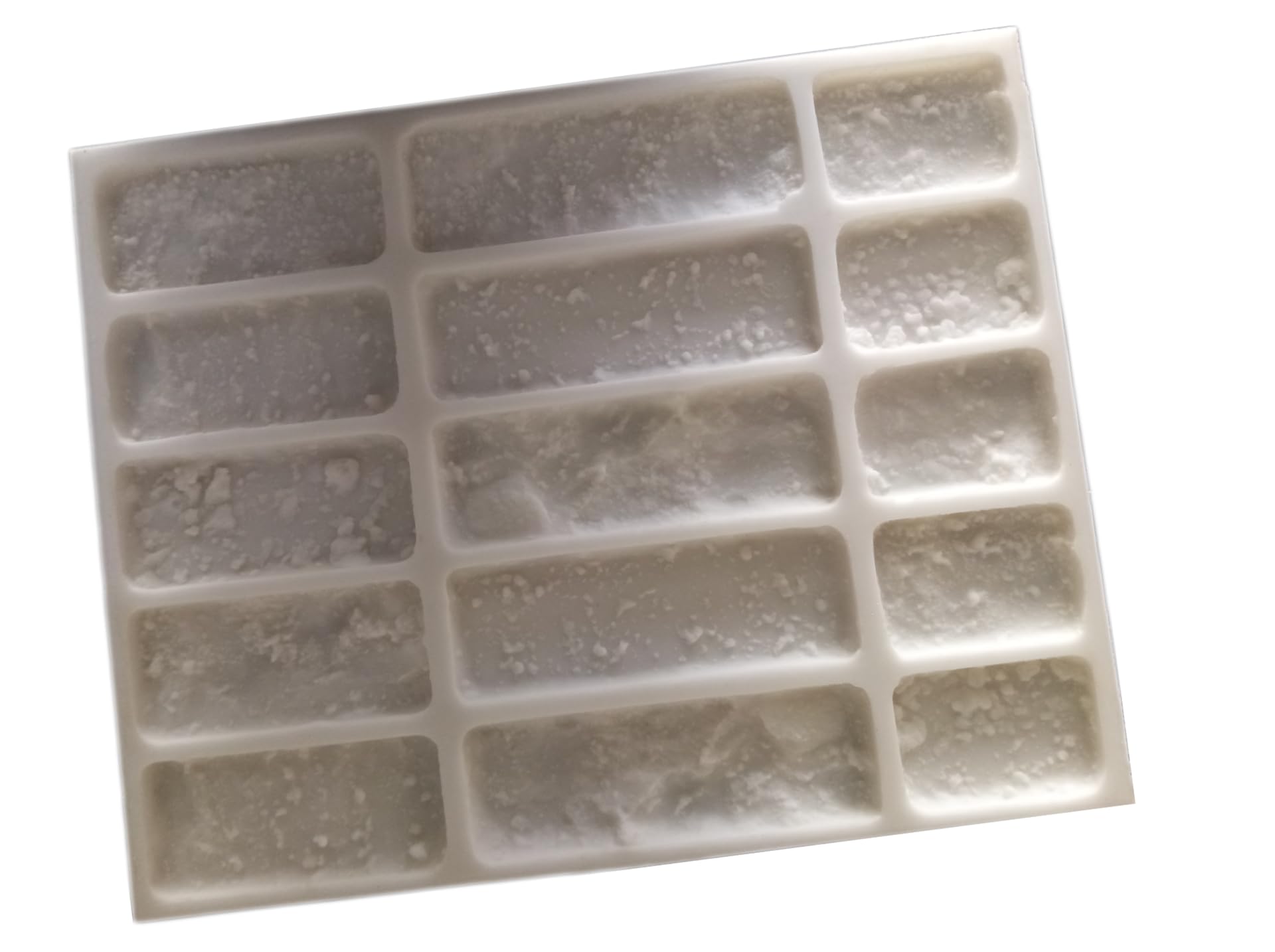 Moule silicone briques Travertino 1 plaquette parement pierre moule ciment