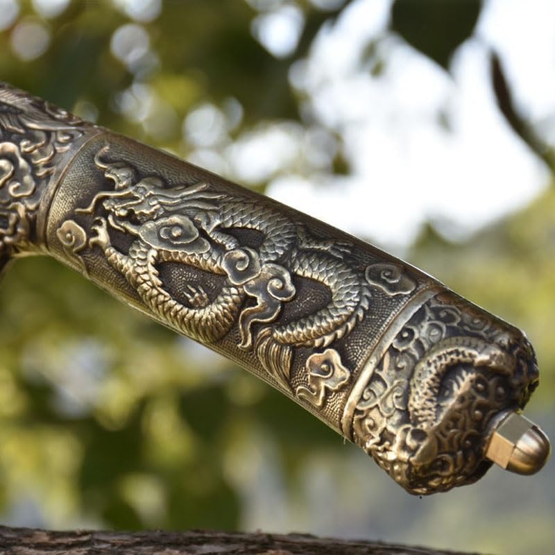 Meat Cleaver,Cleaver Knife 9 Inch Handmade Forged Chopper Knives Copper Handle Hatchet Cleaver Fixed Blade Longquan Kitchen Knife Meat Poultry Tools, LAMAJIGA5844