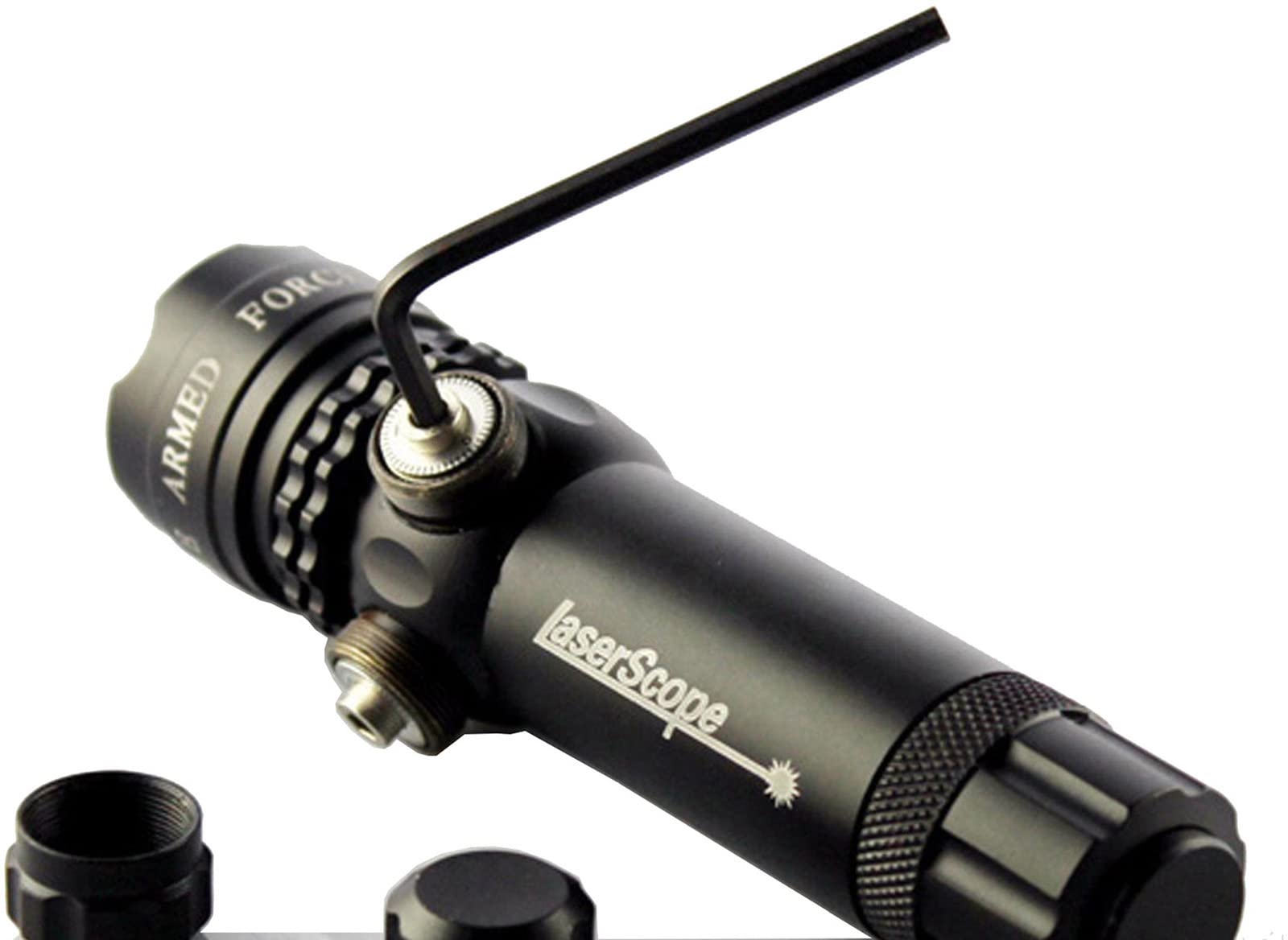 Green Dot Sight z wspornikiem do szyny Picatinny - Ładowarka, wspornik, przełącznik kablowy, 2 zestawy baterii