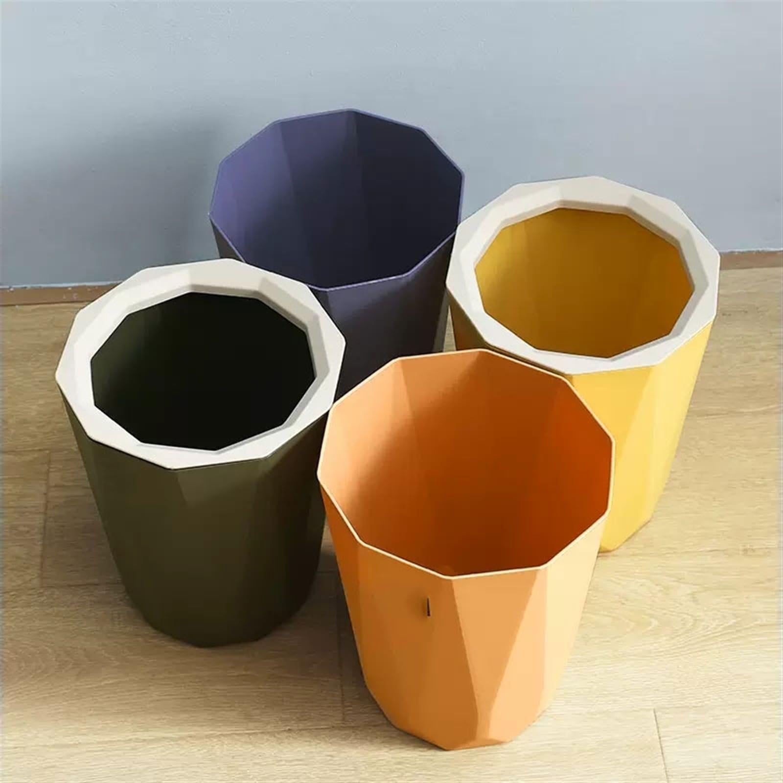 Papelera Cesta de papel de desecho de gran capacidad for el hogar, baño, cocina, sala de estar, dormitorio, oficina, baño, cesta de papel de desecho de moda Papelera De Cocina(B)