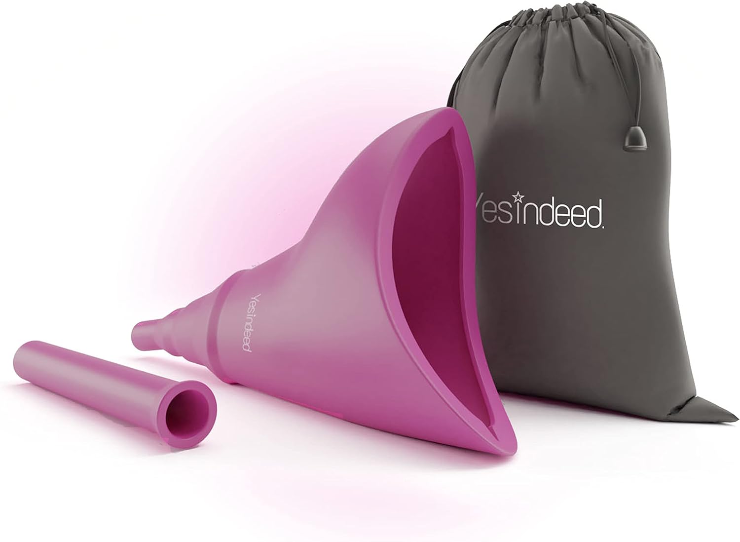 The Original YESINDEED Female Urination Device Silicone Funnel Urine Portable Urinal for Women Standing Up to Pee Reusable Easy to Clean, for After Surgery, Outdoor Activities +Extension Tube (Lilac) : Health & Household